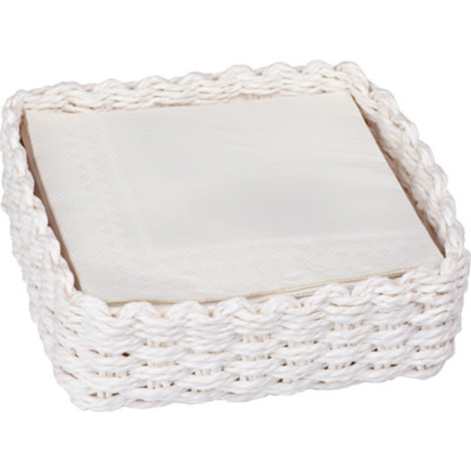 BOSTON INTERNATIONAL PAPER WOVEN LUNCH CADDY WHITE
