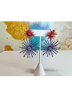 Brianna Cannon Blue & Red Firework Earrings