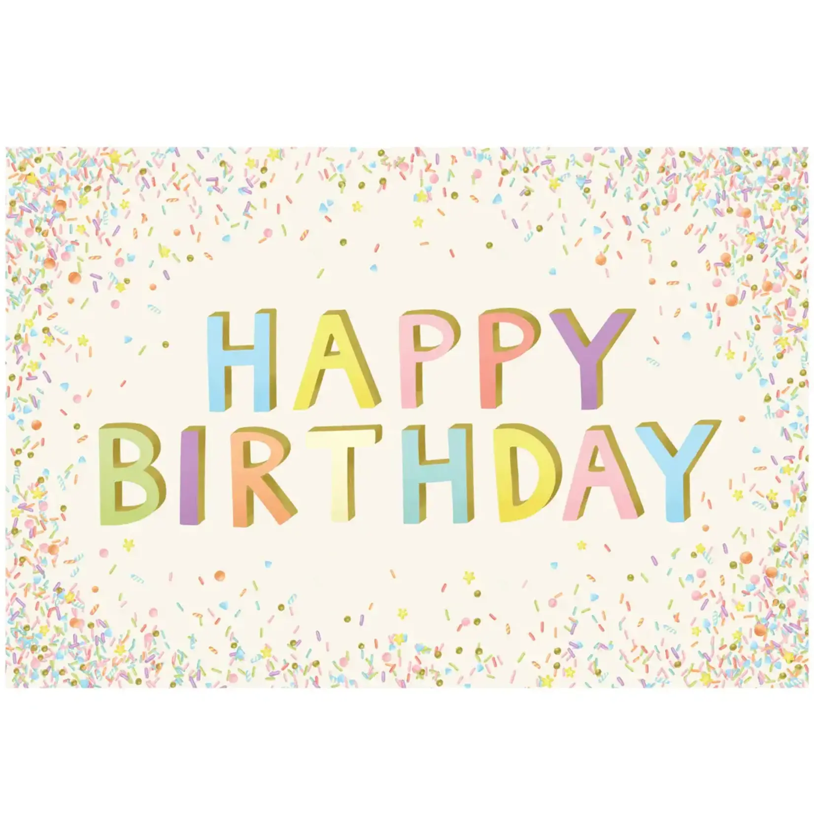 Hester & Cook Happy Birthday Sprinkles Placemat - 24 sheets