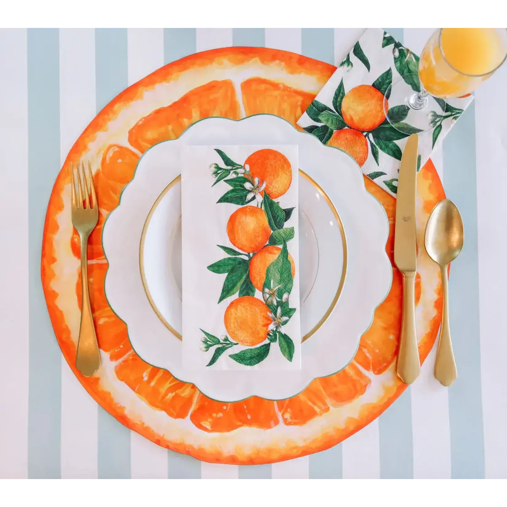 Hester & Cook Orange Orchard Guest Napkin - pack of 16