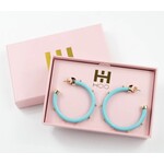 Hoo Hoops Hoops - Turquoise with Gold Balls