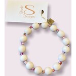 Studio S Designs Studio S White Multi Stretch Bracelet