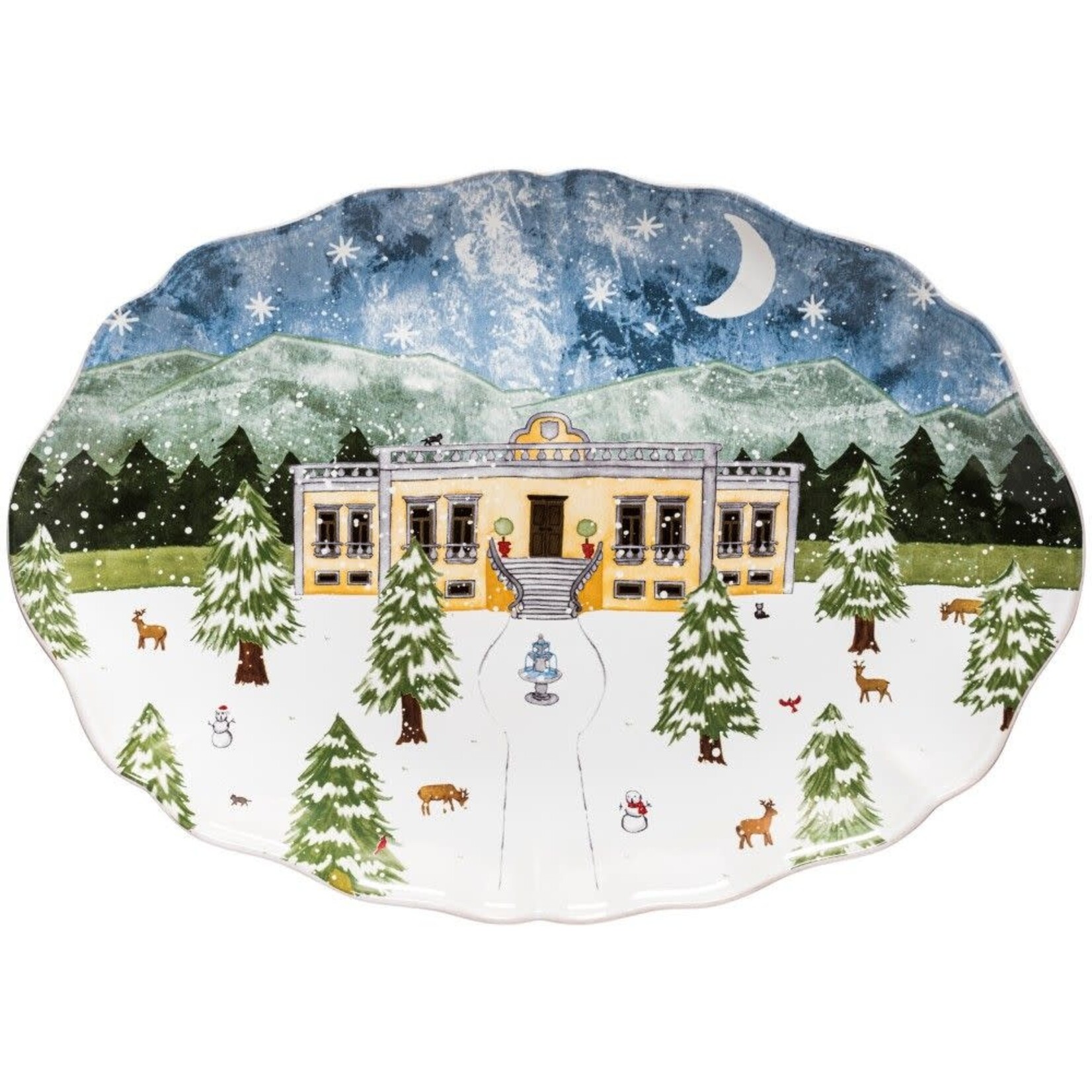 CASAFINA LIVING THE NUTCRACKER OVAL PLATTER 20"