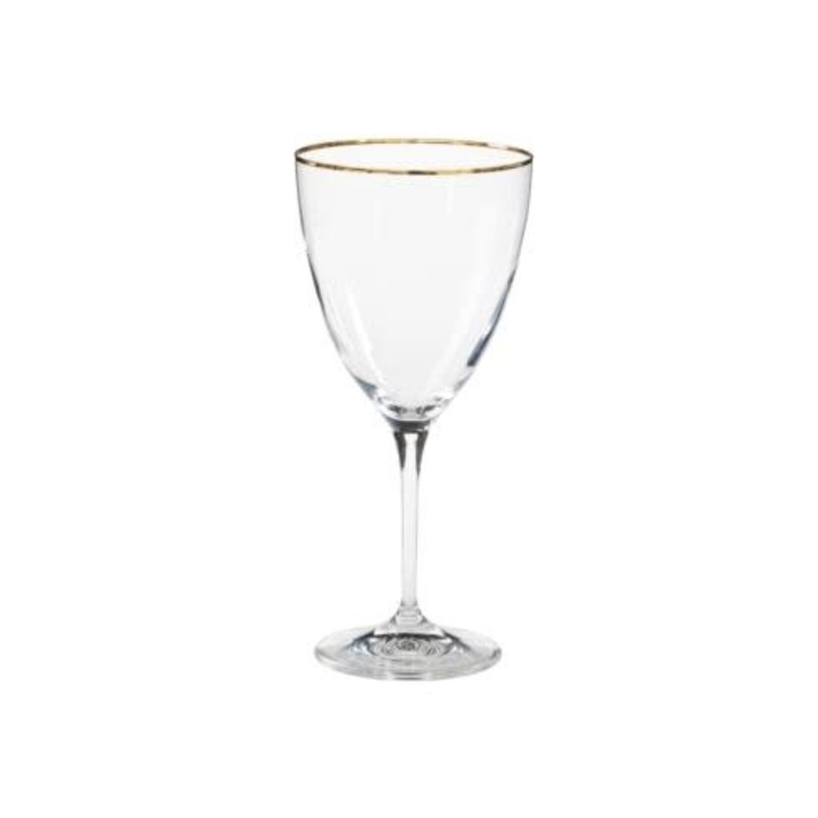 CASAFINA LIVING Sensa Water Glass w/ Golden Rim 14 oz.