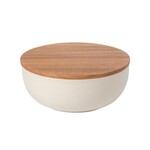 CASAFINA LIVING Pacifica Serving bowl 10" w/ Oak Wood Lid/Cutting Board
