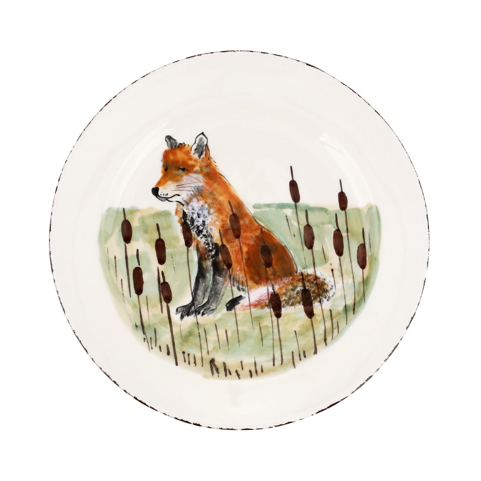 VIETRI WILDLIFE FOX DINNER PLATE