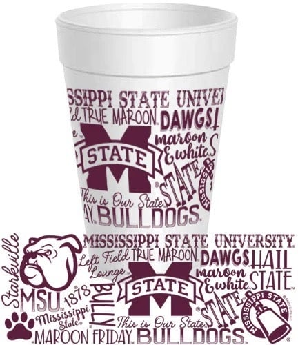 Mississippi State 30oz Script Maroon Tumbler