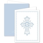 Dogwood Hill NEOCLASSIC CROSS BLUE CARD - Single Card