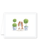 Dogwood Hill DASH TOPIARY AND TOILE CARD - 8 Cards/Envelopes