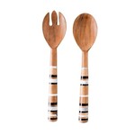 Juliska Stonewood Stripe Salad Server Set/2pc