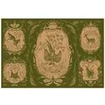 Hester & Cook Die-cut Moss Fable Fauna Placemat - 12 Sheets