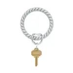 Oventure Silicone Big O® Key Ring - Solid Quicksilver Braided