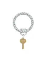 Oventure Silicone Big O® Key Ring - Solid Quicksilver Braided