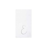 VIETRI Papersoft Napkins Silver Monogram Guest Towels - E (Pack of 20)