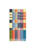 British Standard BRITISH COLOUR STANDARD - 10'' H - STRIPED  Eco Dinner Candles, Gift Box Of 6