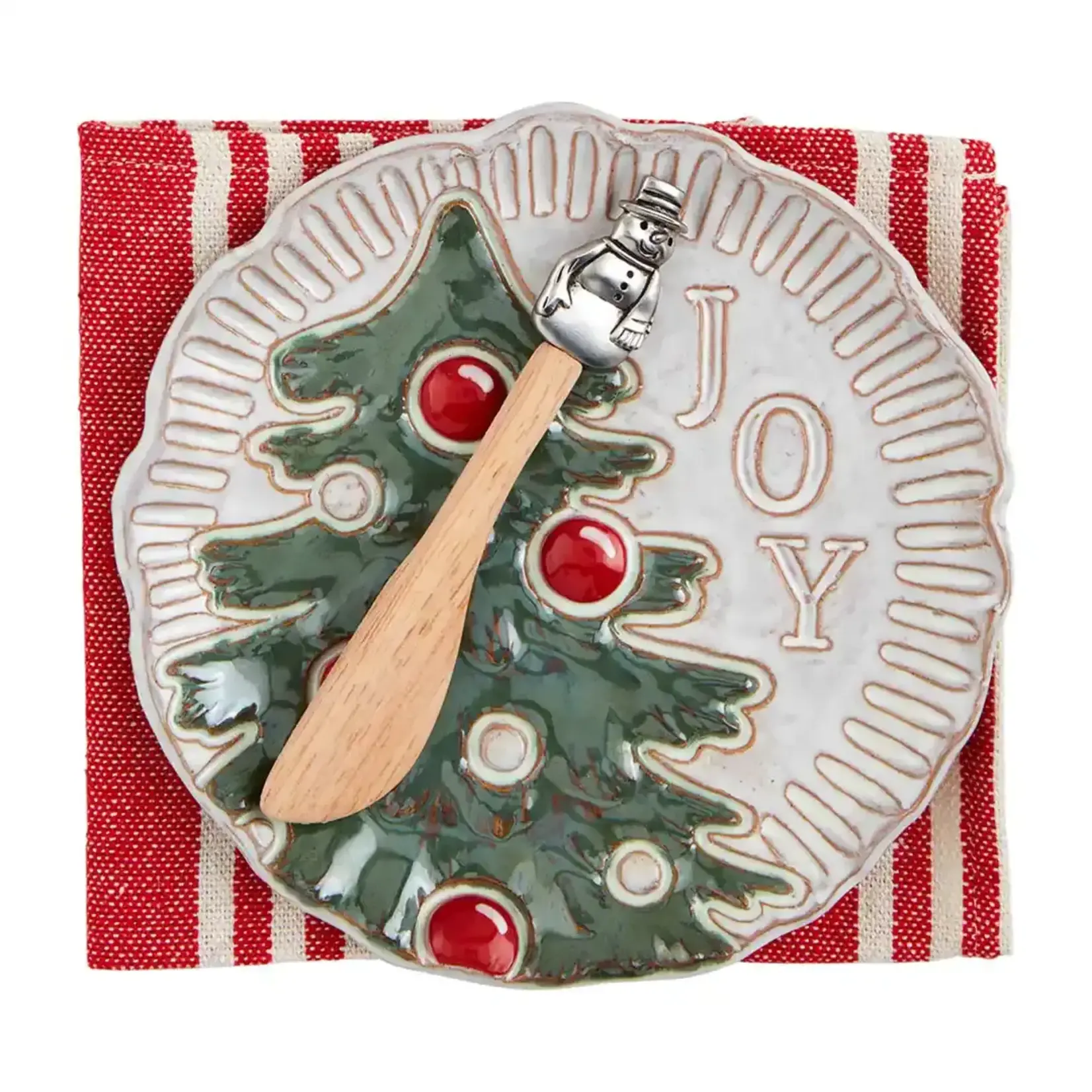 Mud Pie CHRISTMAS TREE APPETIZER SET