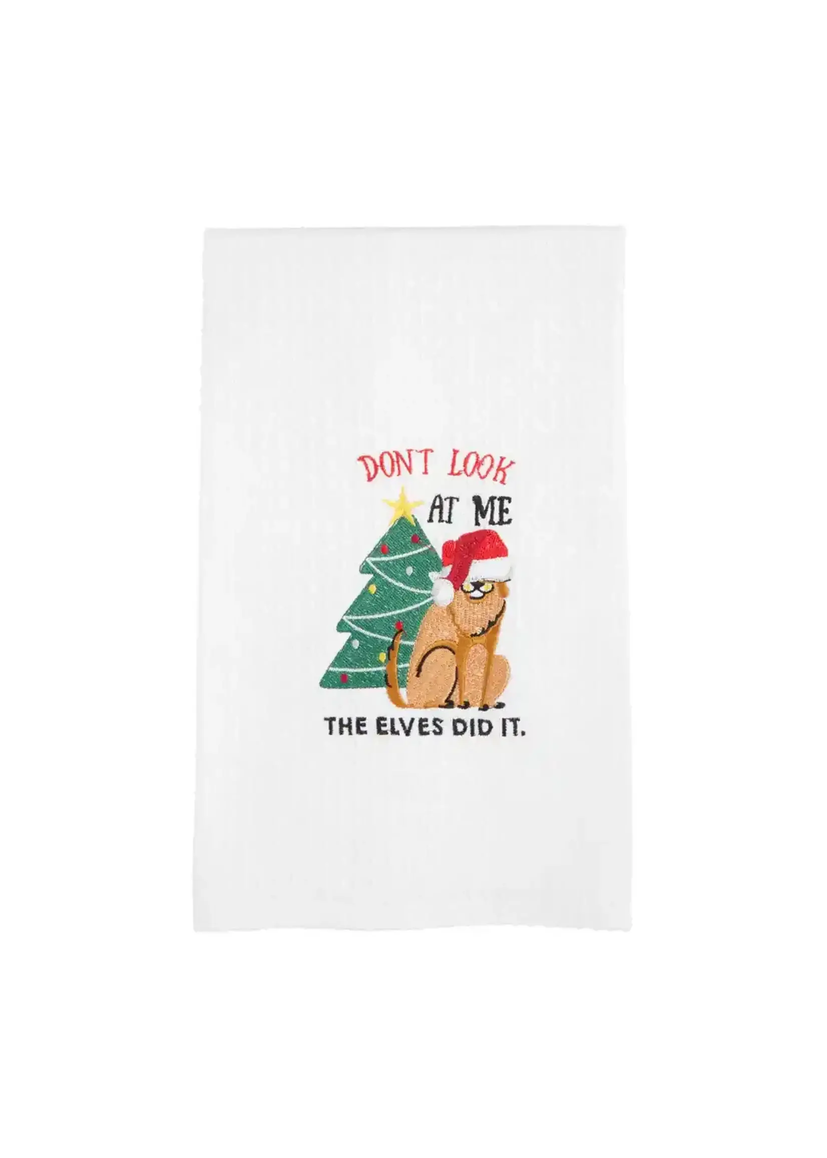 Mud Pie DON'T LOOK AT ME DOG HAND TOWEL
