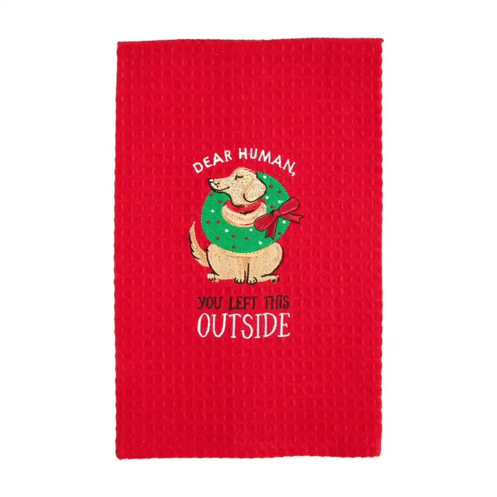 Mud Pie DEAR HUMAN DOG HAND TOWEL