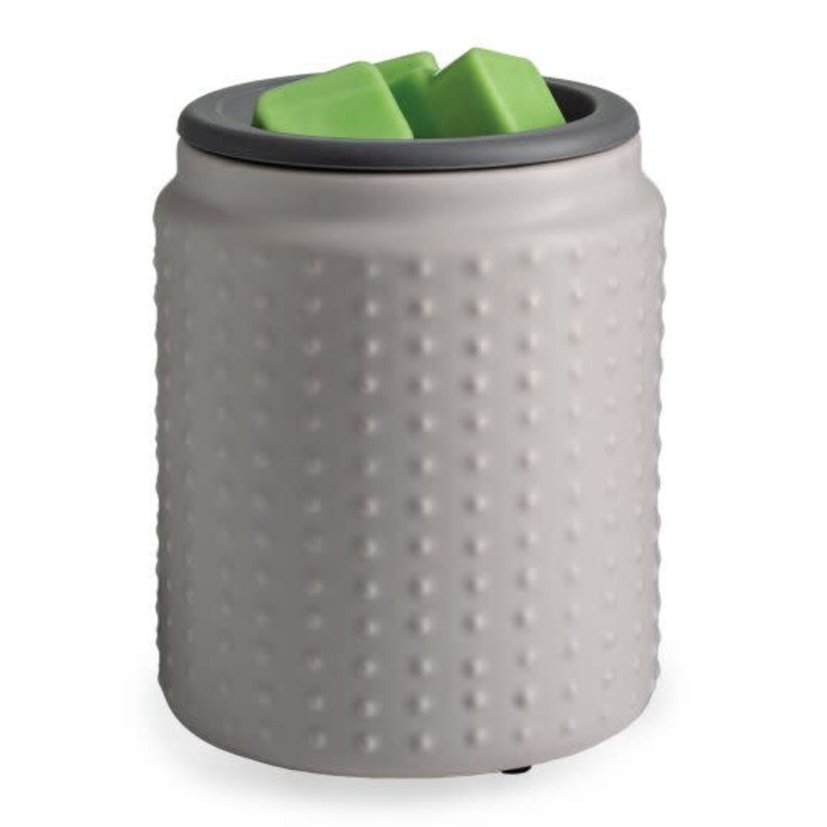 Candle Warmers Gray Hobnail Flip Dish Wax Warmer