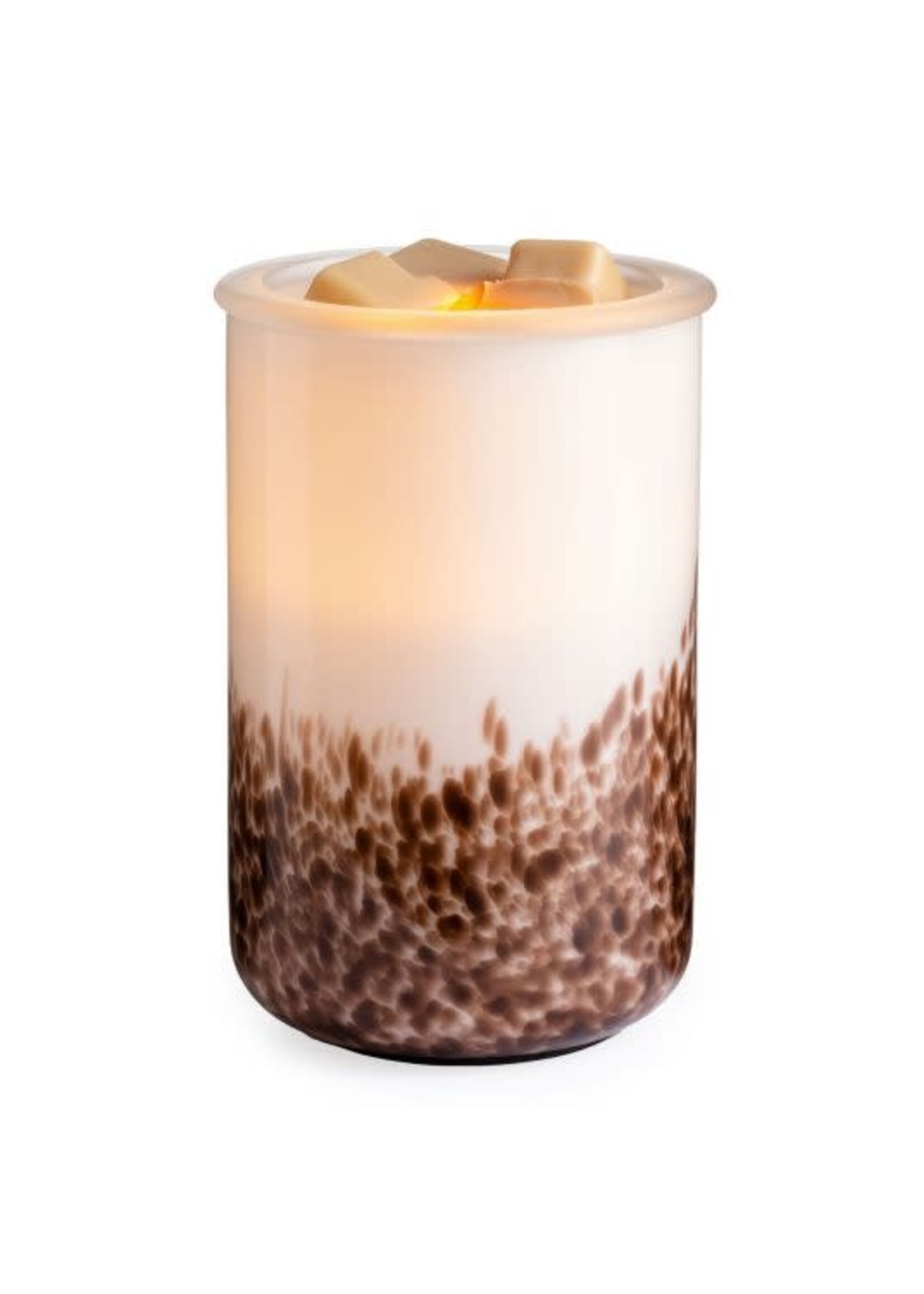 Candle Warmers Tiger Shell Glass Illumination Fragrance Warmer