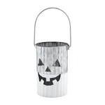 Mud Pie WHITE PUMPKIN TIN LANTERN