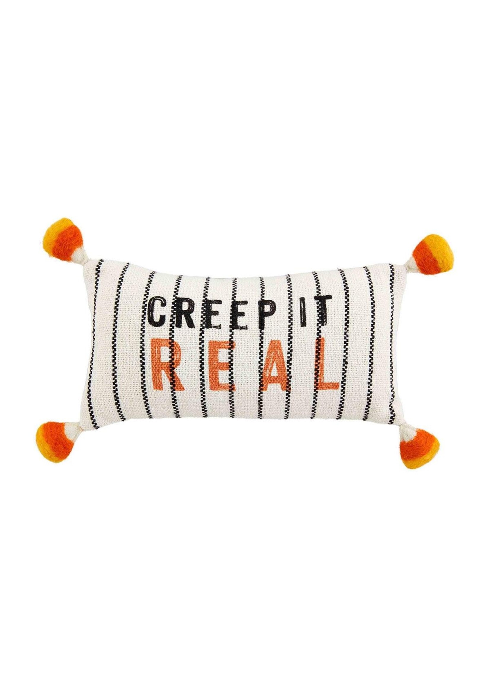 Mud Pie CREEP IT REAL HALLOWEEN PILLOW