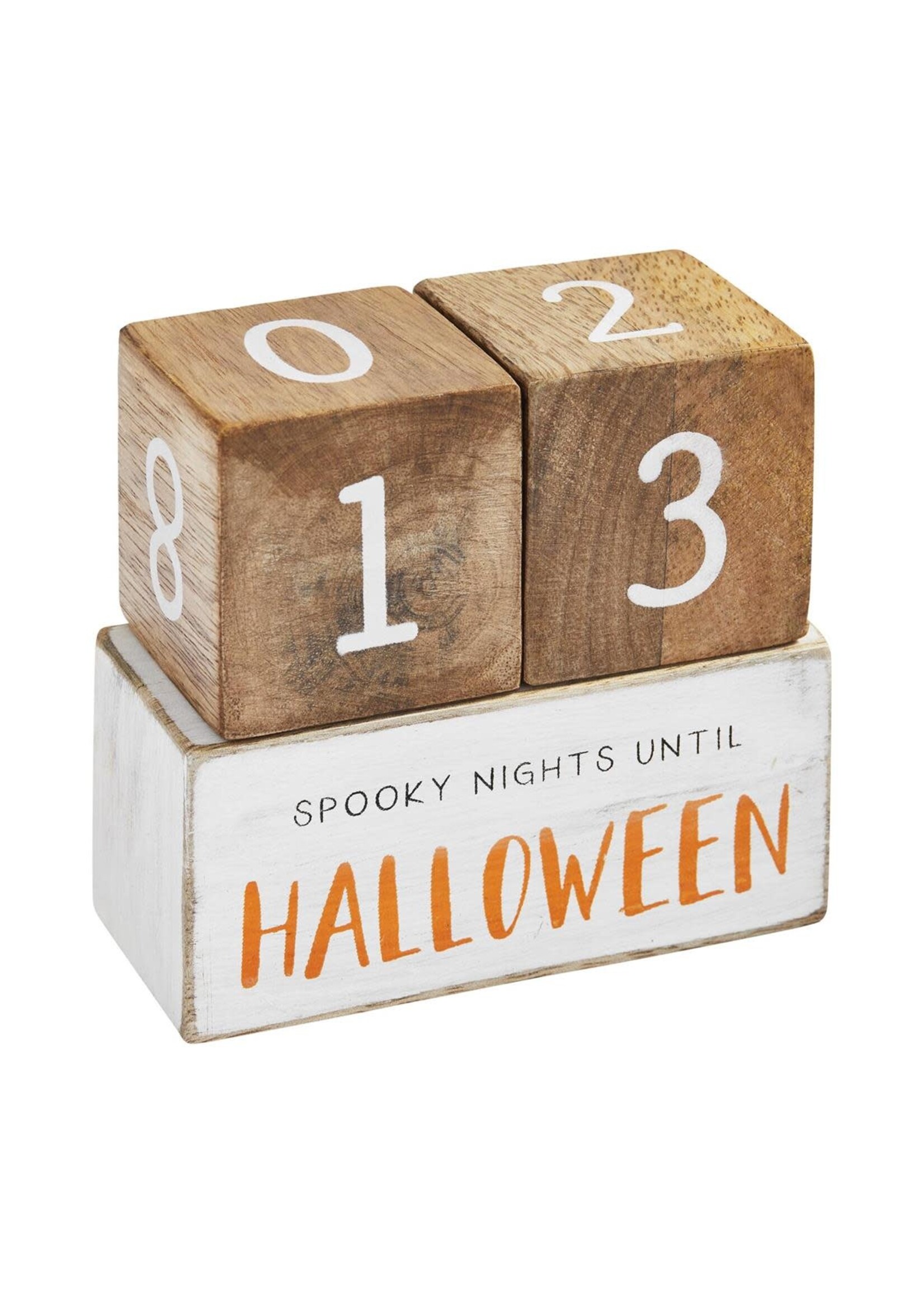 Mud Pie HOLIDAY COUNTDOWN BLOCK Sage & Willow