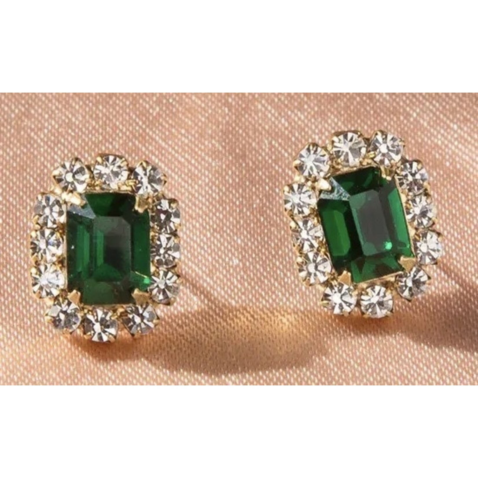 Loren Hope Tati Studs in Emerald - Emerald / Post