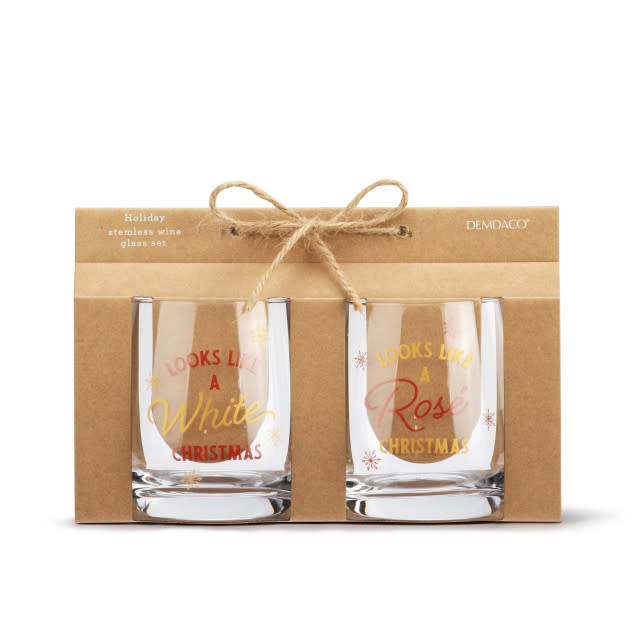 Demdaco Jingle Bell Rocks Glass & Jigger Set - Sage & Willow