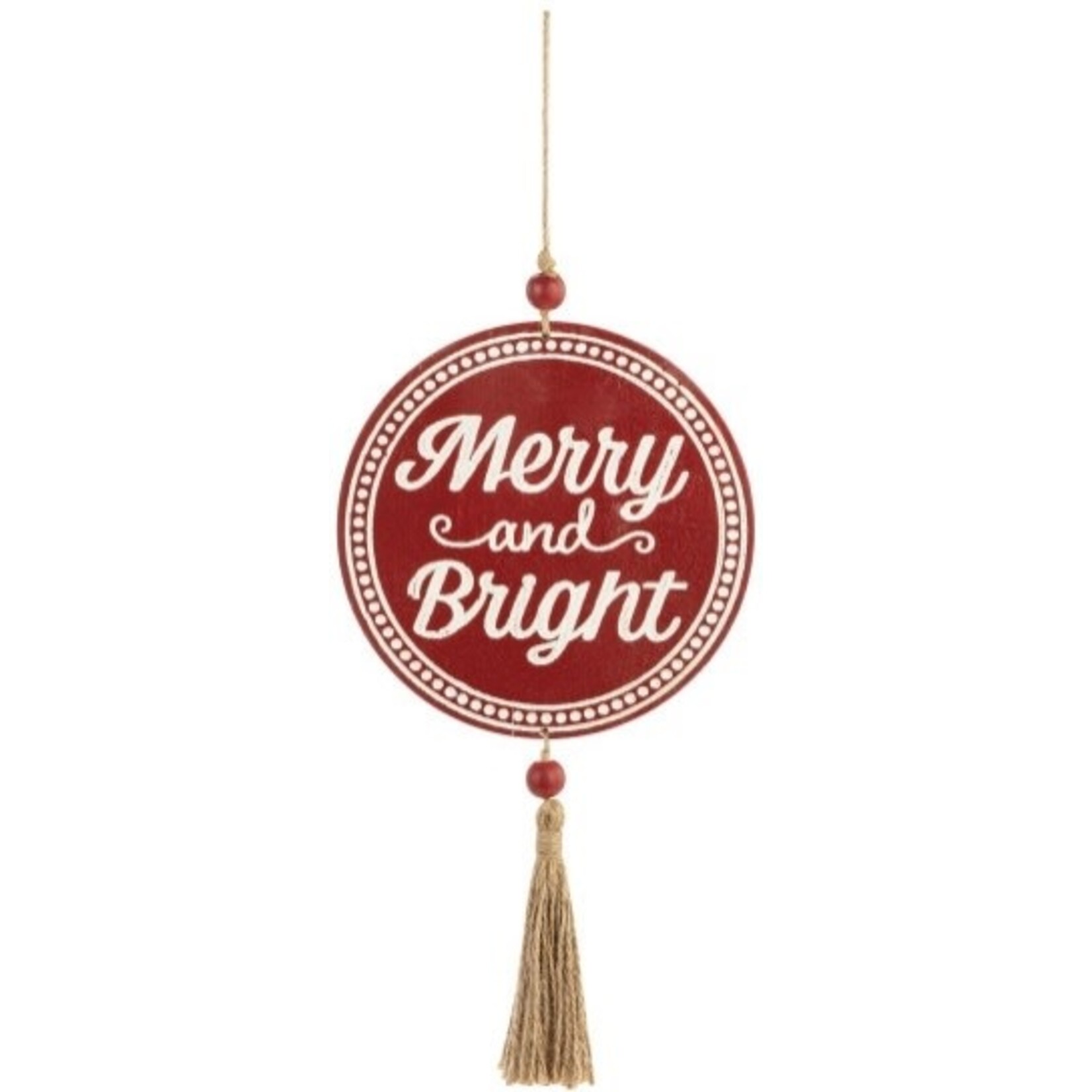 Demdaco Merry & Bright Christmas Ornament