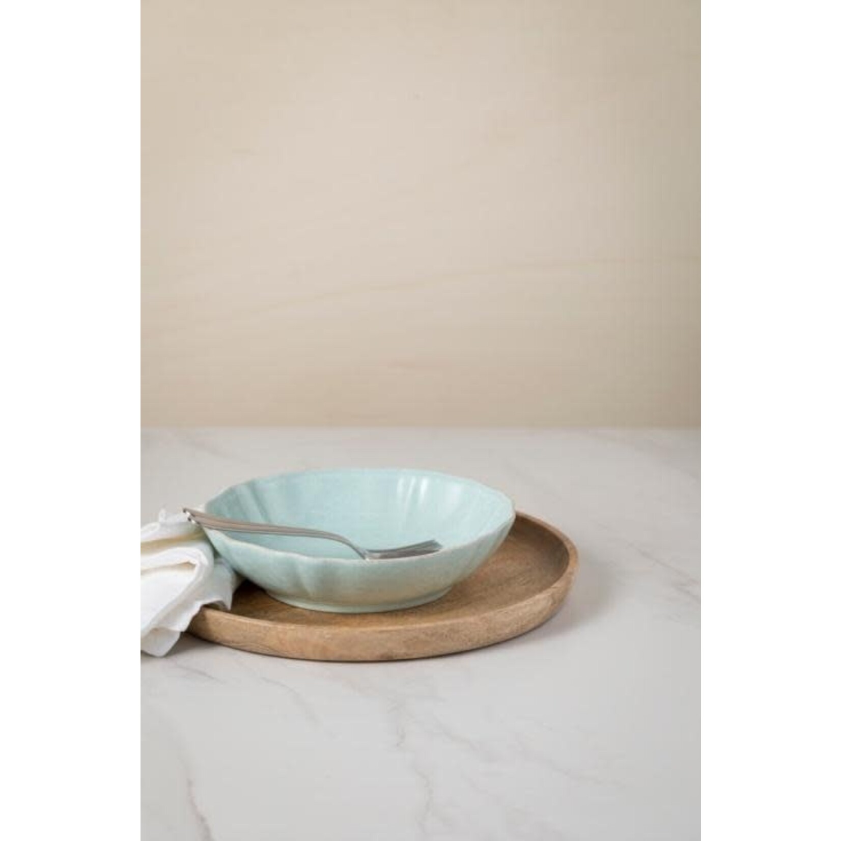 CASAFINA LIVING Impressions Pasta Bowl 9", Robin's Egg Blue