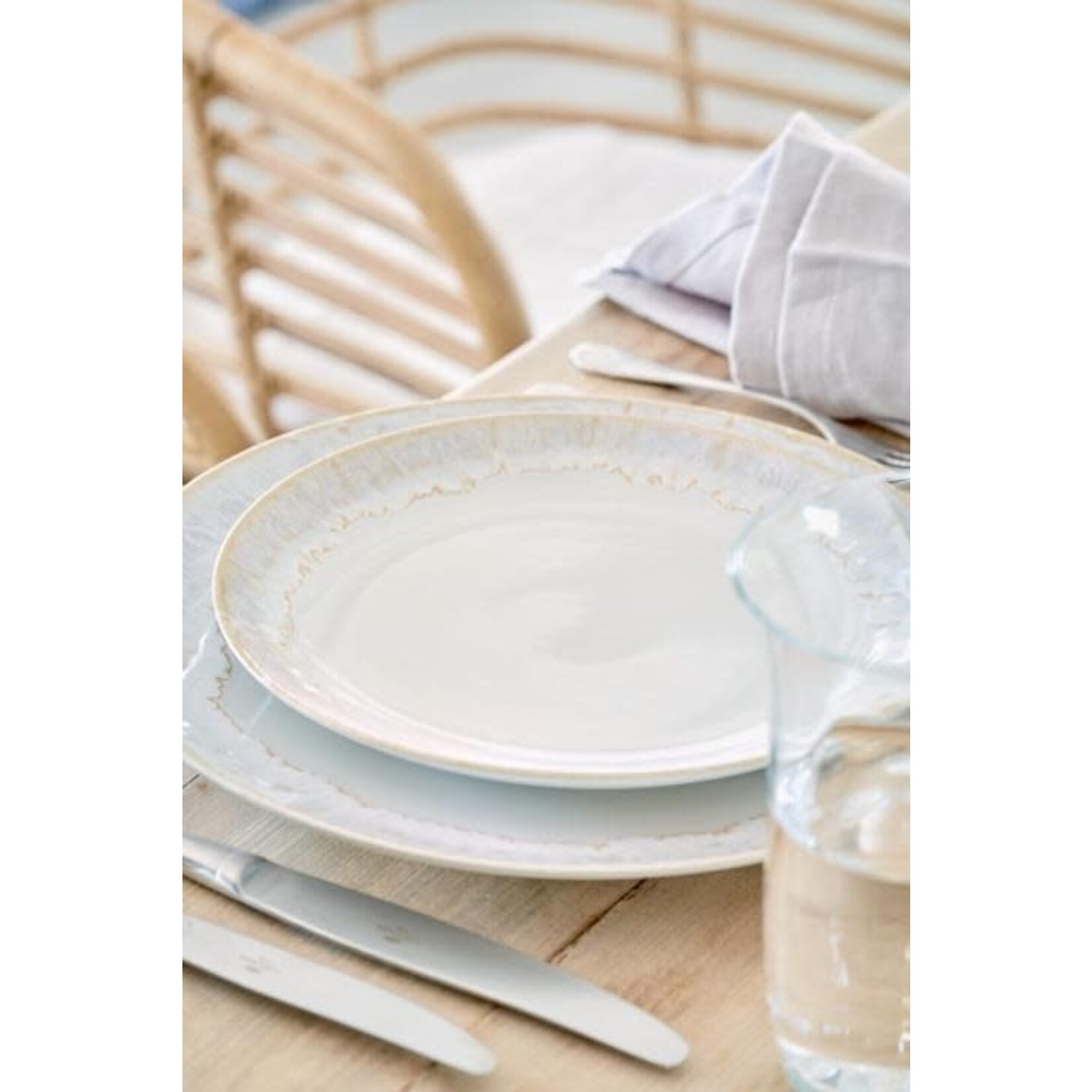 CASAFINA LIVING Taormina Dinner Plate, White