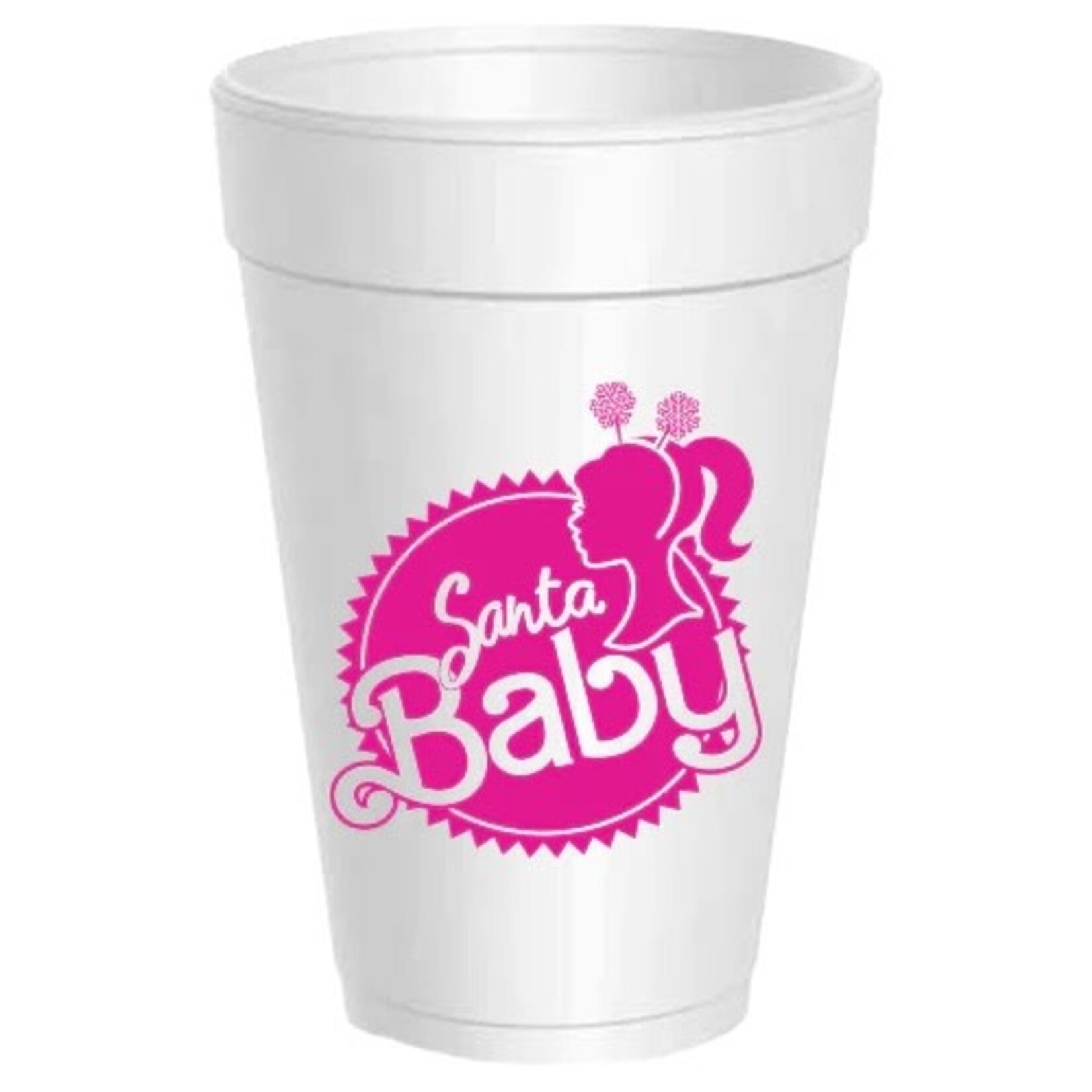 Santa Baby - Hot Pink- Pack of 10 Cups
