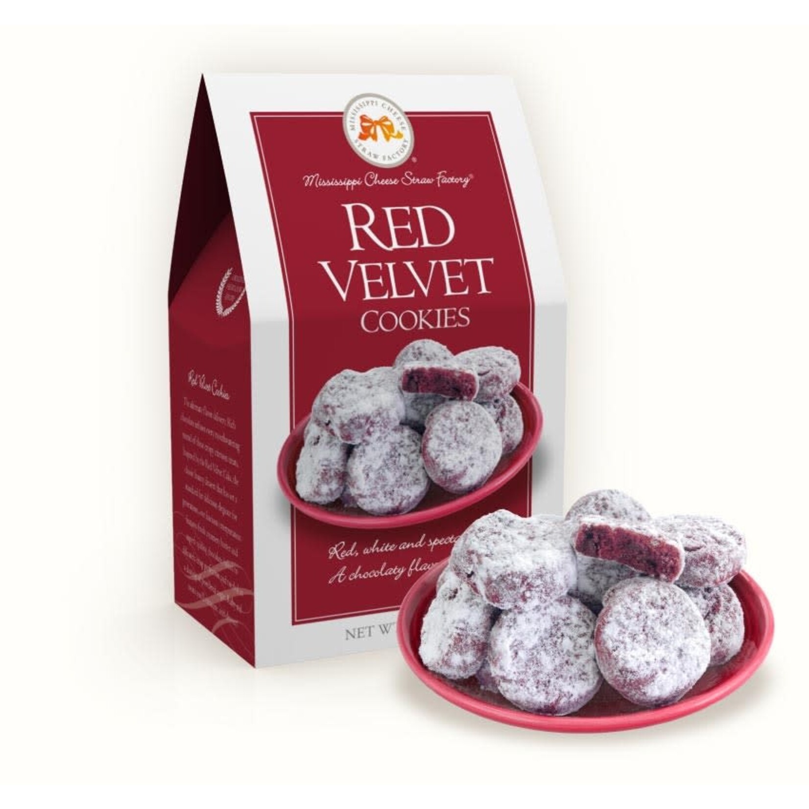 Mississippi Cheese Straw Factory RED VELVET COOKIE 5.5 OZ