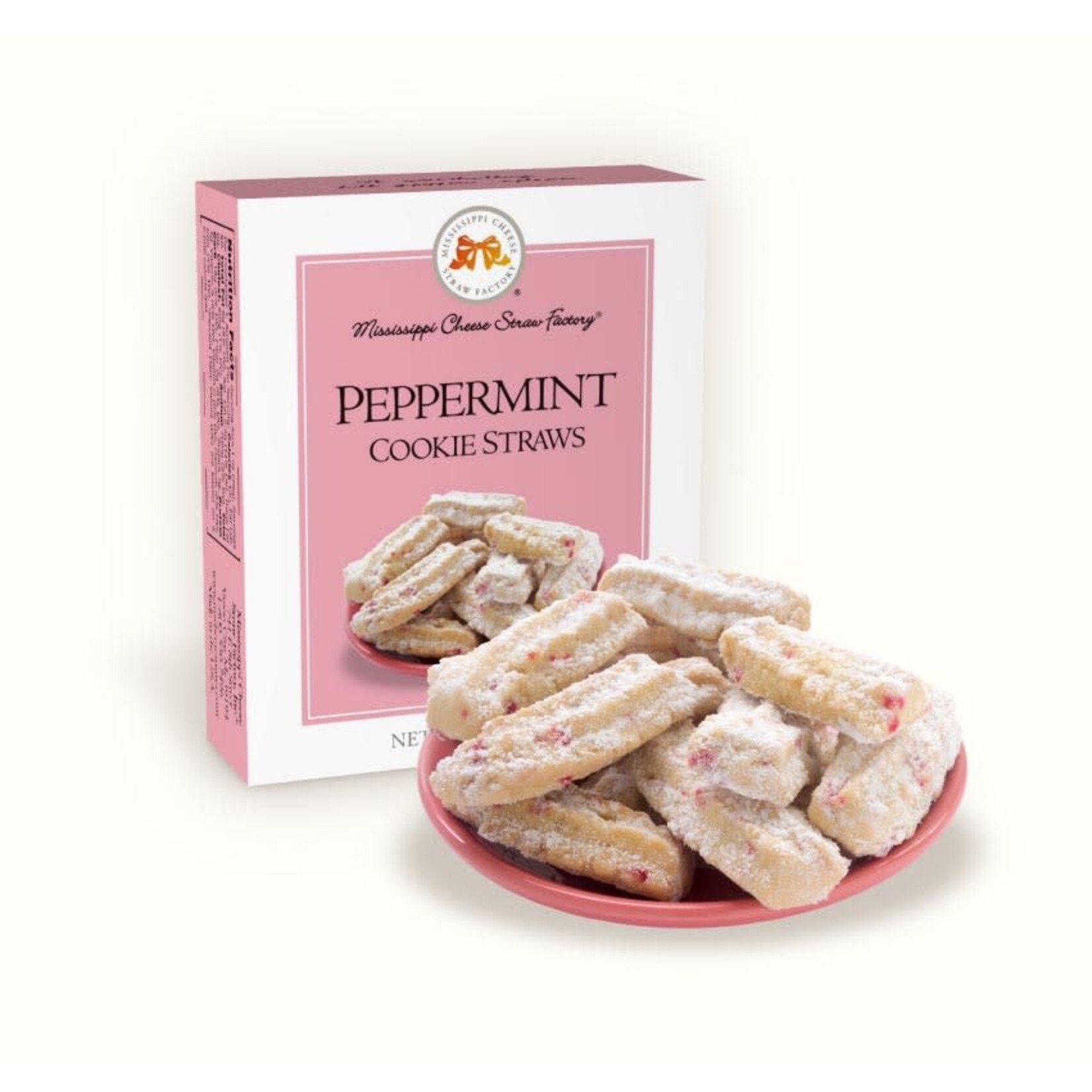 Mississippi Cheese Straw Factory PEPPERMINT COOKIE STRAWS 1 OZ