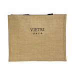 VIETRI Vietri Tote - Natural with Brown Logo