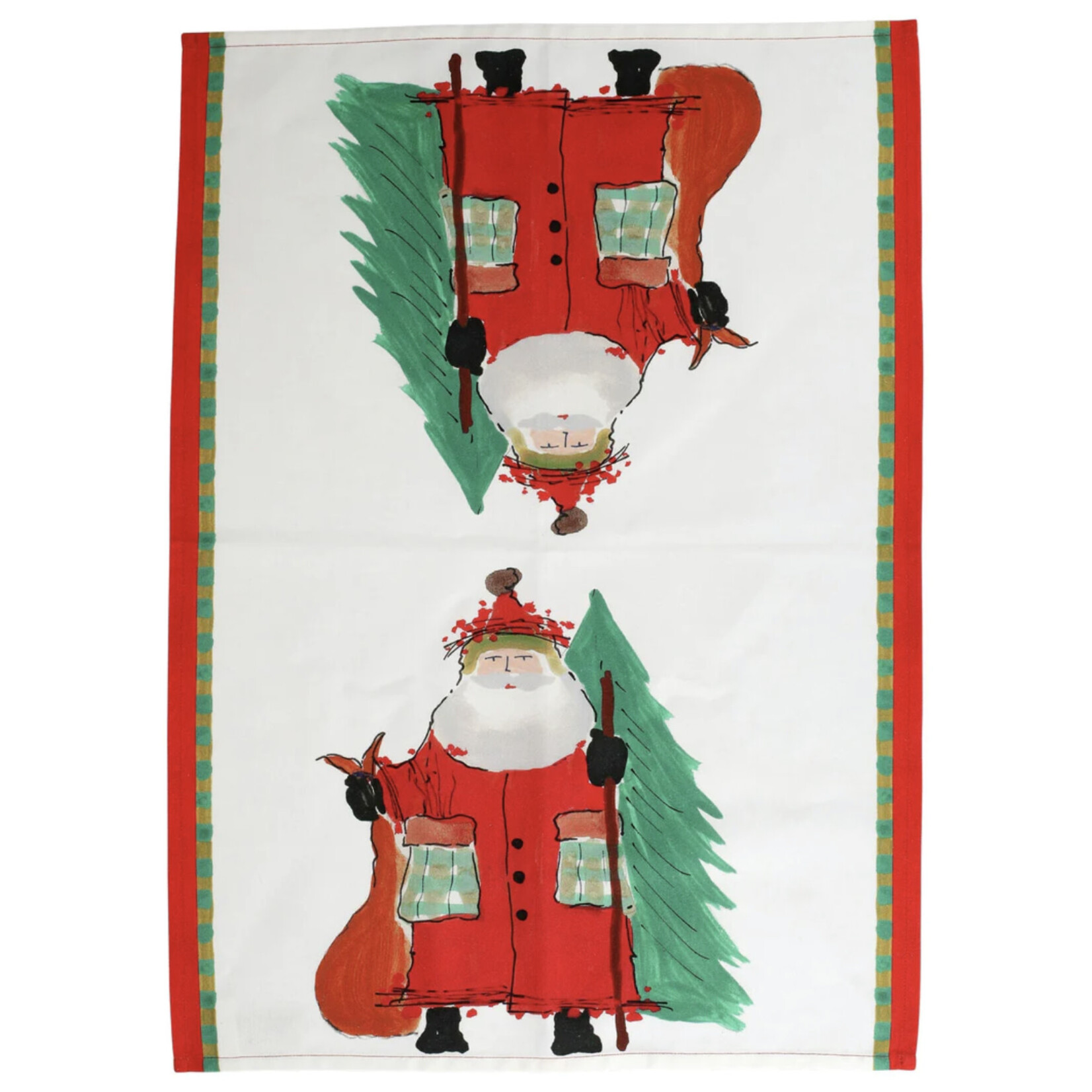 VIETRI Old St. Nick Dish Towel