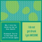 Drinks on Me Napkin: Awesome