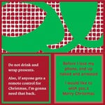 Drinks on Me Christmas Napkin: Lose Phone
