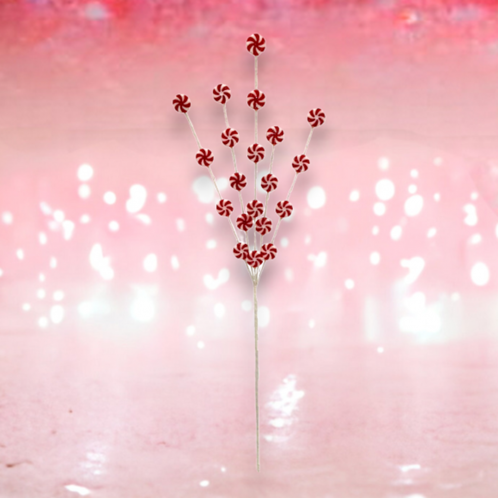 December Diamonds Red/White Peppermint Spray