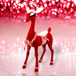 December Diamonds 37in Red Candy Reindeer