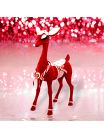 December Diamonds 37in Red Candy Reindeer