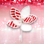 December Diamonds 15in White Candy Flower Pick
