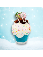 December Diamonds 12in Blue Cupcake w/Chocolate