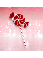 December Diamonds 30in Red/Lace Lollipop Pick