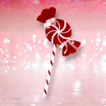 December Diamonds 21in Red/Lace Lollipop Pick