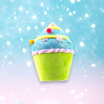 December Diamonds 6in Green/Blue Cupcake Ornament
