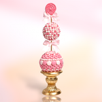 December Diamonds Pink / Gold Candy Topiary