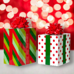 December Diamonds Set of 2 Gift Boxes w/Bows Decor