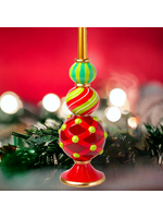 December Diamonds Retro Ornament Stack Candle Holder